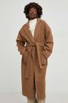 Пальто з вовною Answear Lab колір коричневий перехідний oversize (3626716) Пальто з вовною Answear Lab колір коричневий перехідний oversize (3626716)