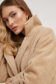 Пальто Answear Lab жіночий колір бежевий перехідний двобортний (3651968)