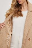 Пальто Answear Lab жіночий колір бежевий перехідний двобортний (3651968)