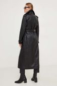 Пальто Answear Lab жіночий колір чорний перехідний без застібки (3677044)