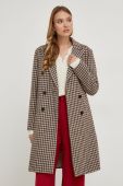 Пальто Answear Lab жіночий колір коричневий перехідний двобортний (3639649) Пальто Answear Lab жіночий колір коричневий перехідний двобортний (3639649)