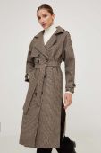 Пальто Answear Lab жіночий колір бежевий перехідний двобортний (3615470)