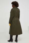 Пальто Answear Lab жіночий колір зелений перехідний Пальто Answear Lab жіночий колір зелений перехідний