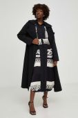 Пальто Answear Lab жіночий колір чорний перехідний (3626721)