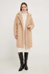 Пальто Answear Lab жіночий колір бежевий перехідний oversize (3633817) Пальто Answear Lab жіночий колір бежевий перехідний oversize (3633817)