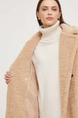 Пальто Answear Lab жіночий колір бежевий перехідний oversize (3633817)
