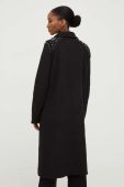 Пальто Answear Lab жіночий колір чорний перехідний двобортний (3645808)