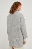 Пальто з вовною Answear Lab колір сірий перехідний oversize (3630786) Пальто з вовною Answear Lab колір сірий перехідний oversize (3630786)