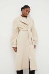Пальто Answear Lab жіночий колір бежевий перехідний (3648830) Пальто Answear Lab жіночий колір бежевий перехідний (3648830)