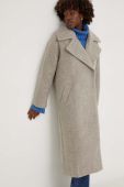 Пальто Answear Lab жіночий колір бежевий перехідний двобортний (3622841) Пальто Answear Lab жіночий колір бежевий перехідний двобортний (3622841)