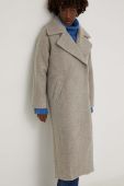 Пальто Answear Lab жіночий колір бежевий перехідний двобортний (3622841) Пальто Answear Lab жіночий колір бежевий перехідний двобортний (3622841)
