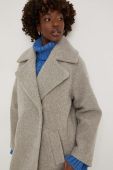 Пальто Answear Lab жіночий колір бежевий перехідний двобортний (3622841) Пальто Answear Lab жіночий колір бежевий перехідний двобортний (3622841)