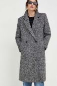 Пальто Answear Lab жіночий колір чорний перехідний двобортний (3630788)