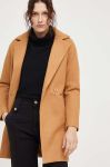 Пальто Answear Lab жіночий колір коричневий перехідний двобортний (3630795) Пальто Answear Lab жіночий колір коричневий перехідний двобортний (3630795)