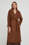Пальто з вовною Answear Lab колір коричневий перехідний (3645828) Пальто з вовною Answear Lab колір коричневий перехідний (3645828)