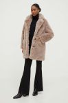 Пальто Answear Lab жіночий колір бежевий перехідний (3651988) Пальто Answear Lab жіночий колір бежевий перехідний (3651988)