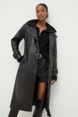 Пальто Answear Lab жіночий колір чорний перехідний двобортний (3645835)