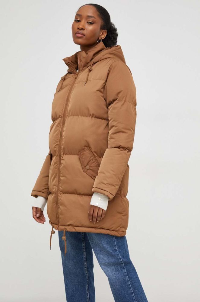 Куртка Answear Lab жіноча колір коричневий зимова (3633827)