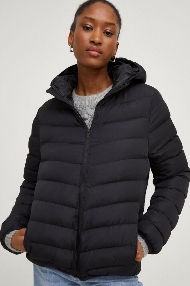 Куртка Answear Lab жіноча колір чорний перехідна (3530198)