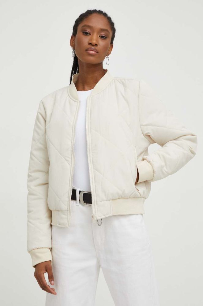 Куртка Answear Lab жіноча колір бежевий перехідна (3468334)