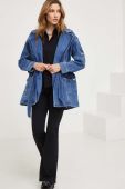Джинсова куртка Answear Lab жіноча перехідна колір блакитний (3398742)