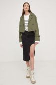 Куртка Answear Lab жіноча колір зелений перехідна (3426739)