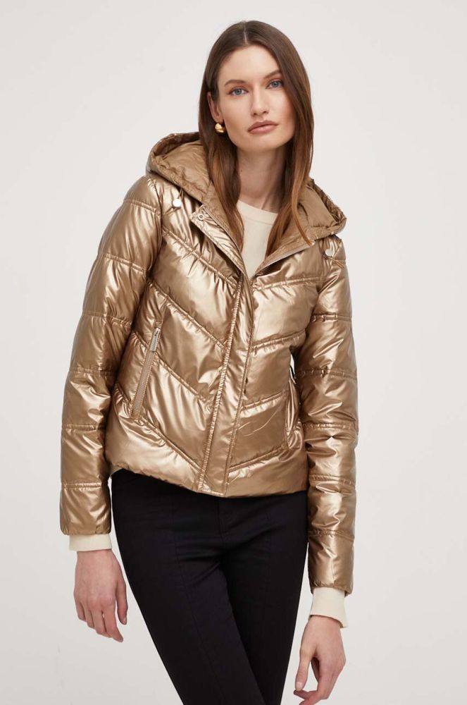 Куртка Answear Lab жіноча колір золотий перехідна (3435438)
