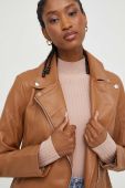Куртка Answear Lab жіноча колір коричневий перехідна (3435458)