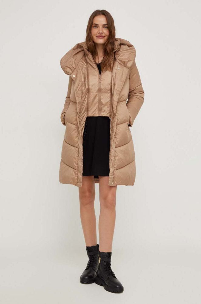 Куртка Answear Lab жіноча колір коричневий перехідна (3483324)