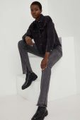 Джинсова куртка Answear Lab X Лімітована колекція NO SHAME жіноча колір чорний перехідна oversize (3539191)