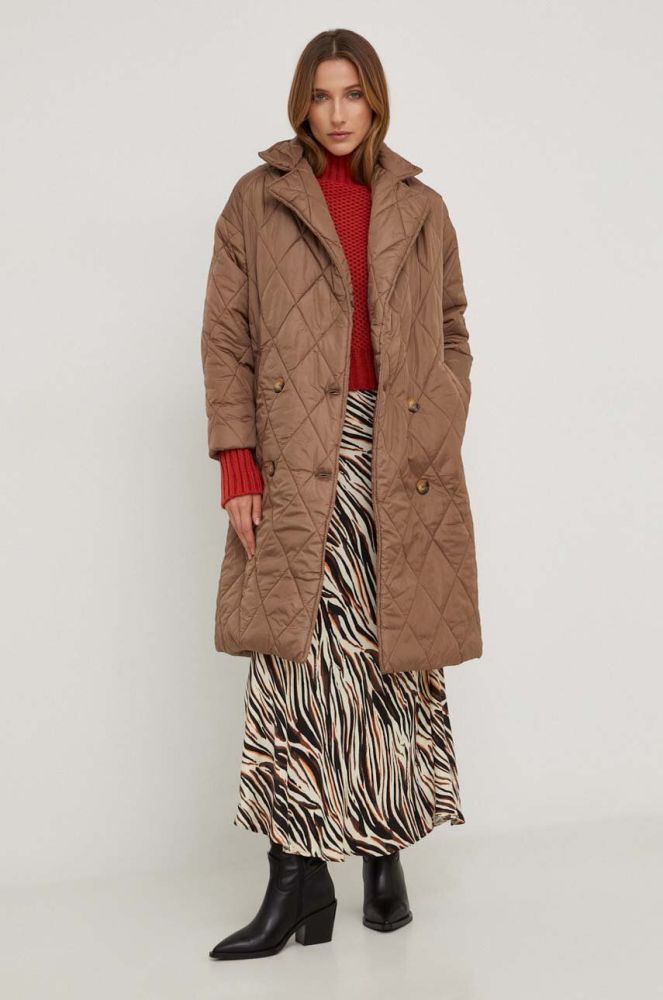 Куртка Answear Lab жіноча колір коричневий зимова oversize (3530202)