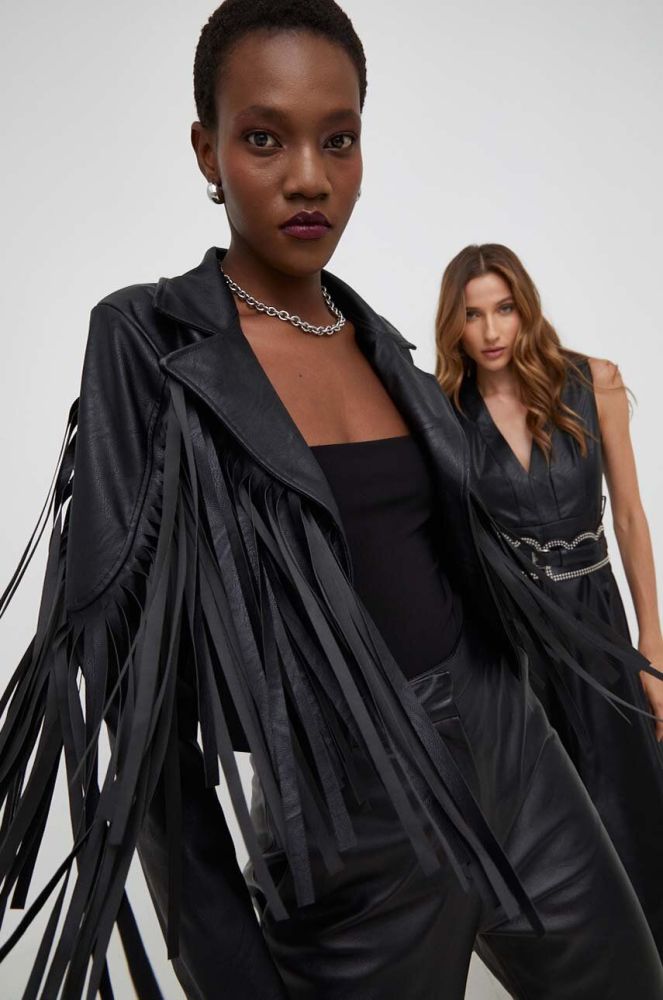Куртка Answear Lab X Лімітована колекція NO SHAME жіноча колір чорний перехідна (3535215)