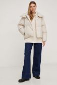 Пухова куртка Answear Lab жіноча колір бежевий зимова (3551830)