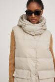 Пухова безрукавка Answear Lab жіночий колір бежевий перехідний (3535216)