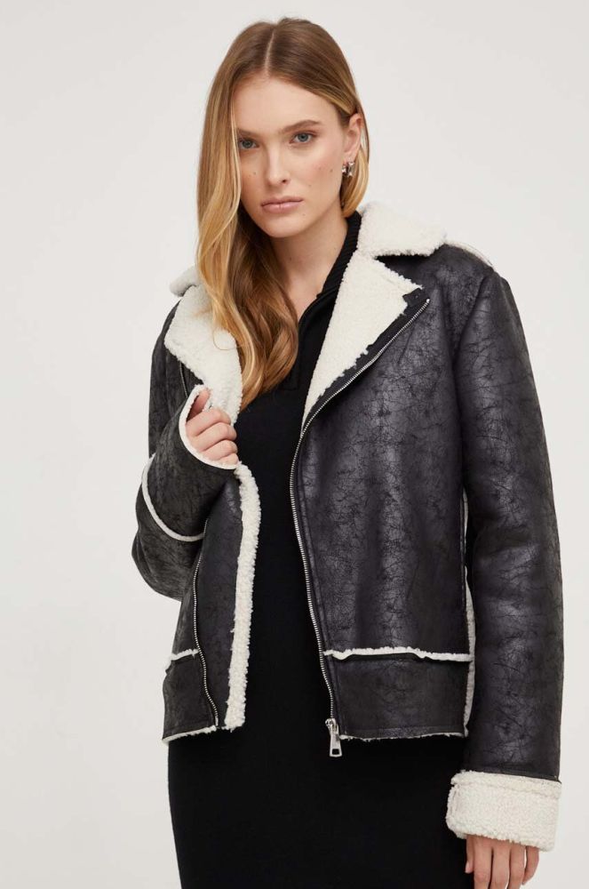 Куртка Answear Lab жіноча колір чорний перехідна (3551835)