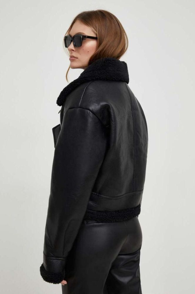 Куртка Lab жіноча колір чорний перехідна oversize (3560743) фото 4