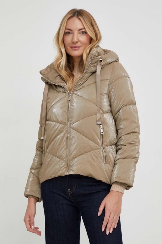 Куртка Answear Lab жіноча колір бежевий зимова (3589185)