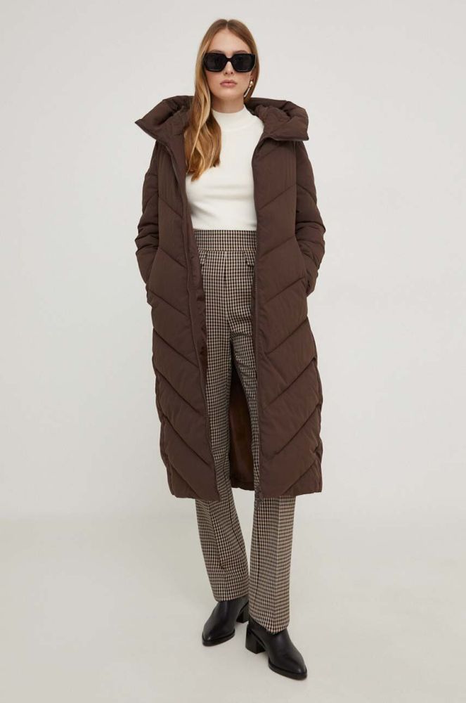 Куртка Answear Lab жіноча колір коричневий перехідна (3589216)