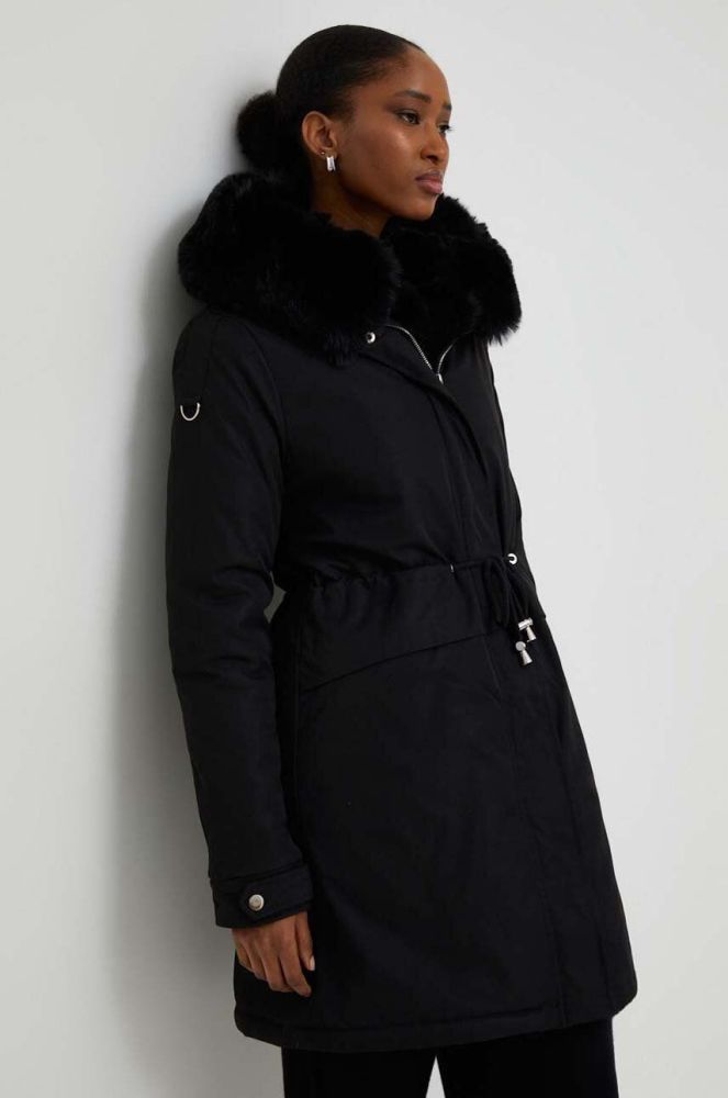 Парка Answear Lab жіноча колір чорний зимова