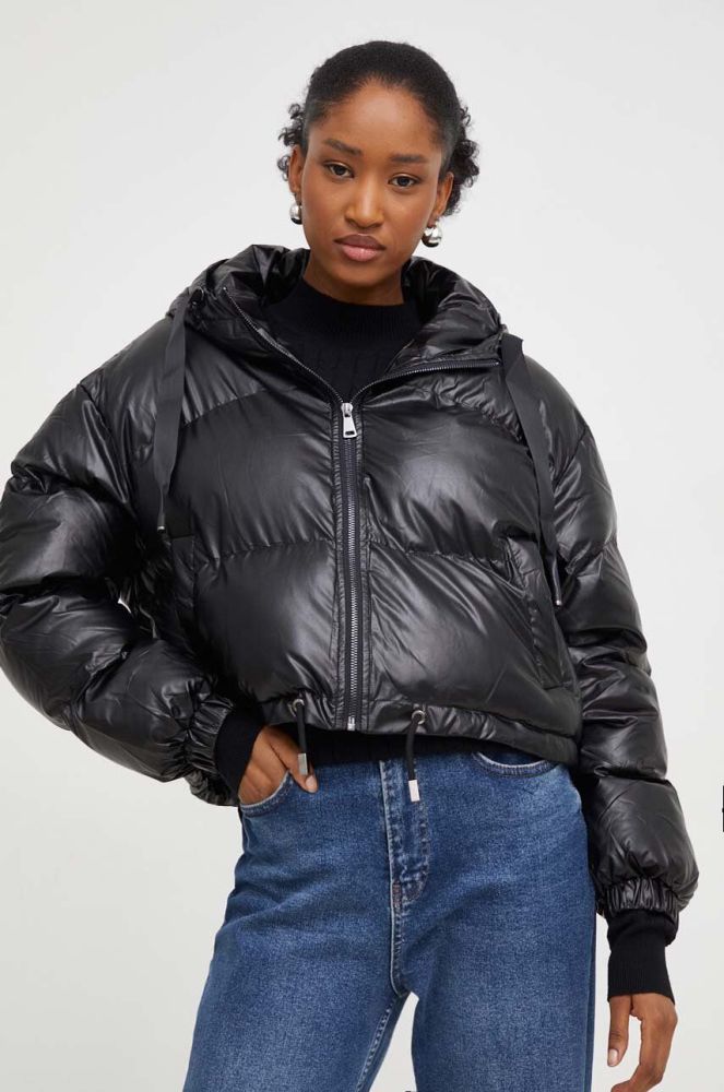 Куртка Answear Lab жіноча колір чорний зимова oversize (3633832)