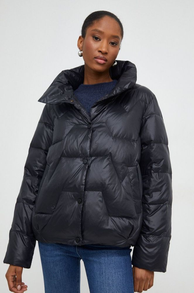 Пухова куртка Answear Lab жіноча колір чорний зимова (3645883)