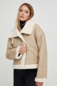 Куртка Answear Lab жіноча колір бежевий перехідна (3642895)