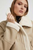 Куртка Answear Lab жіноча колір бежевий перехідна (3642895)