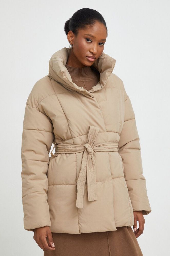 Куртка Answear Lab жіноча колір коричневий зимова (3679895)
