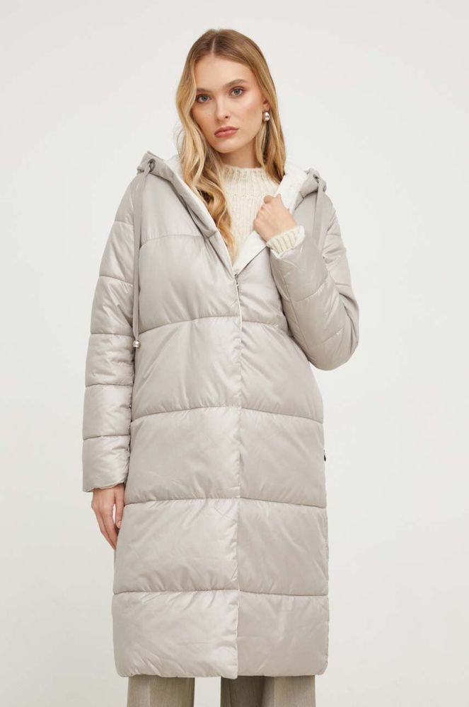 Двостороння куртка Answear Lab жіноча колір бежевий зимова (3677087)