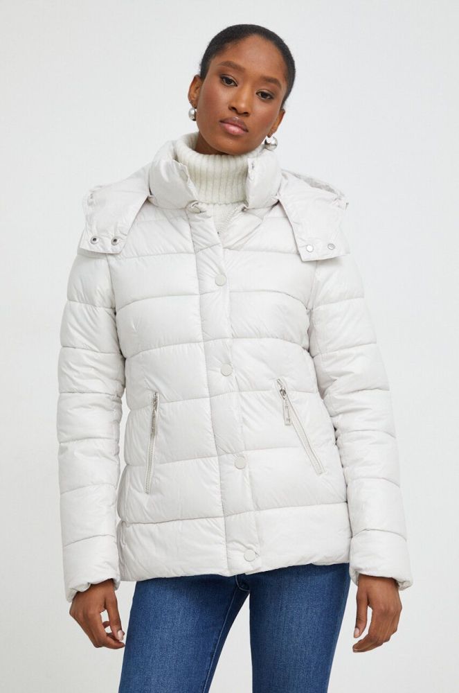 Куртка Answear Lab жіноча колір бежевий зимова (3679905)