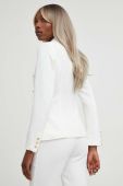 Піджак Answear Lab колір білий двобортний однотонний