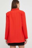 Піджак Answear Lab колір червоний двобортний однотонна