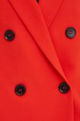 Піджак Answear Lab колір червоний двобортний однотонна