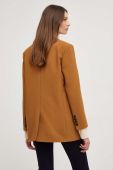 Піджак Answear Lab колір коричневий однобортний однотонна